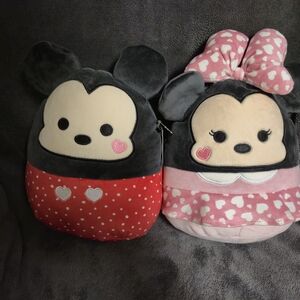 Squishmallows Disney Mickey And Minnie Mouse Pair